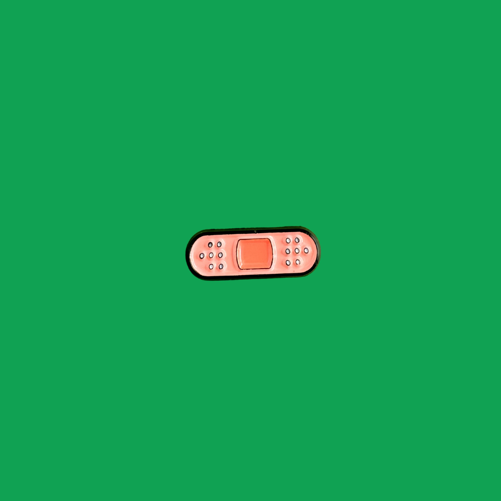 Bandage on a green background