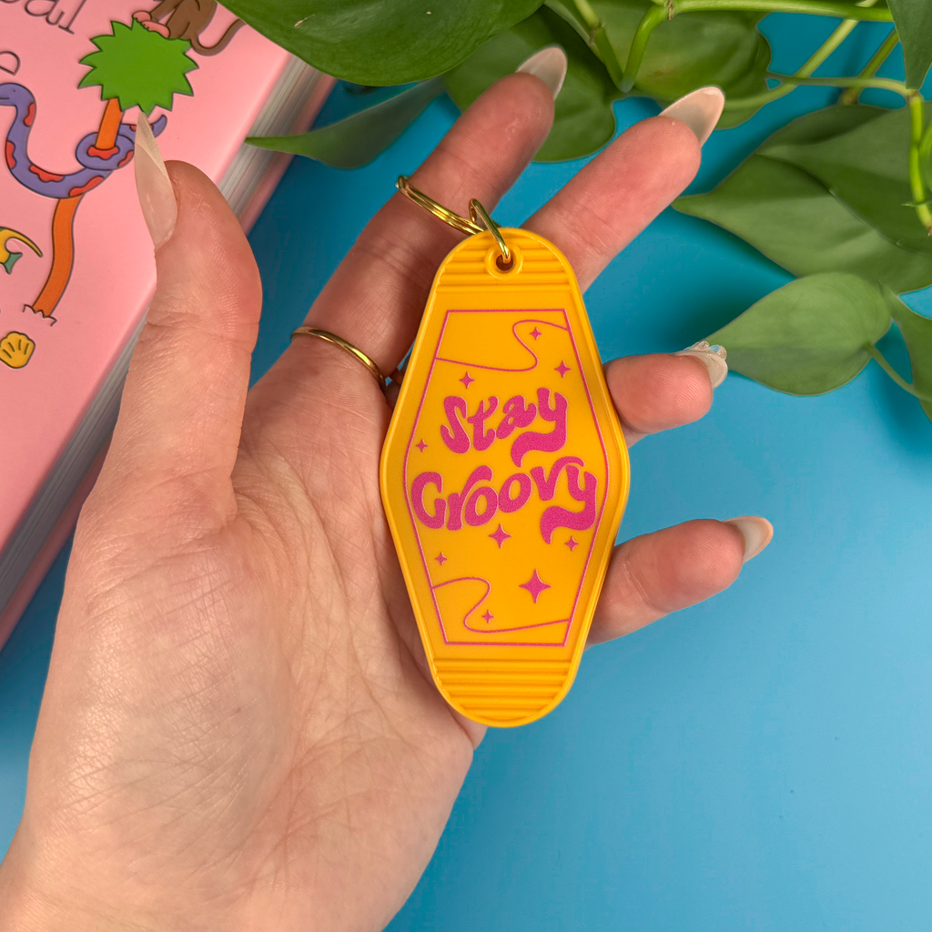 Retro Motel Keychain